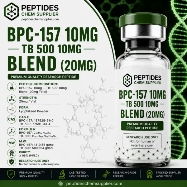 BPC-157 10mg - TB-500 10mg Blend 20mg Research Peptide