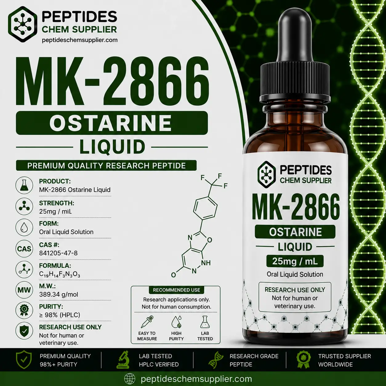MK-2866 Ostarine Liquid Research Compound MK-2866 Ostarine Liquid Research Compound