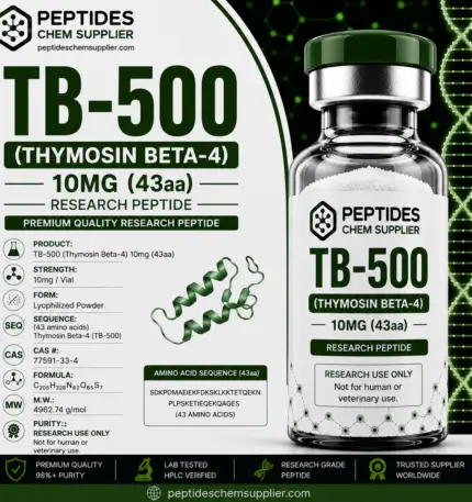TB-500 (Thymosin Beta-4) 10mg (43aa) Research Peptide